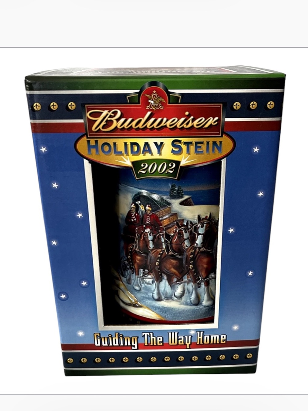 Vintage 2002 Anheuser Busch
Budweiser *Holiday Stein* Clydesdales